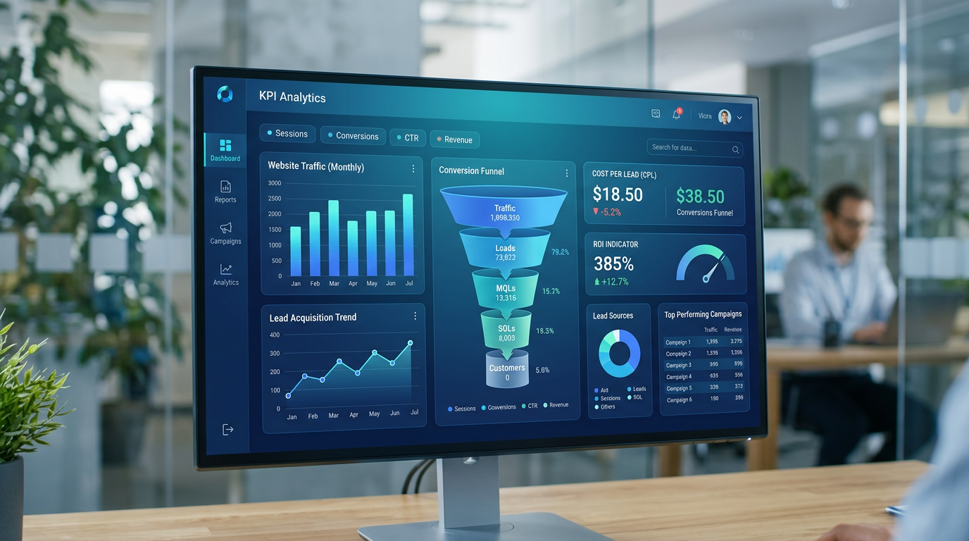 Web marketing KPIs