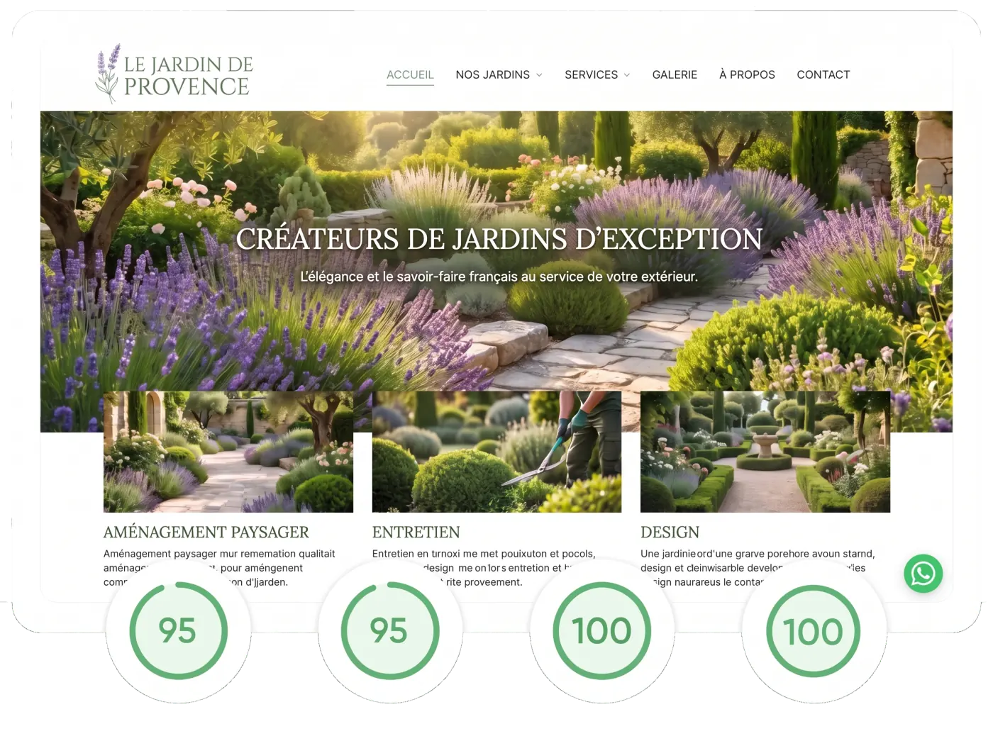 Boutique en ligne livrée : réalisation jardin et paysagisme